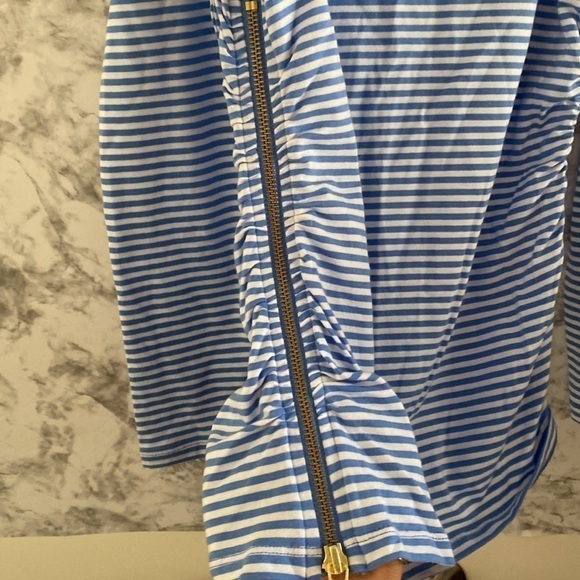 NWOT | Michael Kors | Cold Shoulder | Blue & White Stripe | Long Sleeve Top | S… - Picture 7 of 14
